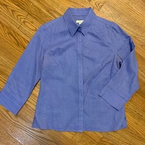 Talbots periwinkle button down